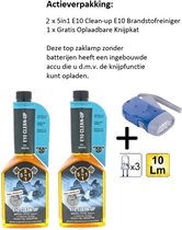 5IN1 E10 CLEAN-UP - E10 Brandstofreiniger Verbetert de brandstofkwaliteit - 3 Stuk + Zaklamp/Knijpkat