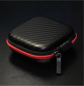 Oortelefoon zwart/carbon - Houder - Case  - Opslag Draagtas Soft/hard Bag - Box Case Voor Oortelefoon - Hoofdtelefoon Accessoires - Oordopjes - Geheugenkaart - Usb Kabel