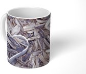 Mok - Zonnebloempitten met een hartvormige blik tussen de pitten - 350 ML - Beker