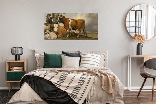 Affiche Le Taureau - Peinture de Paulus Potter - 120x60 cm