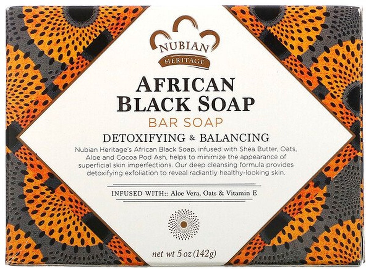 Nubian Heritage Douch zeep - African Black Soap 142 gram