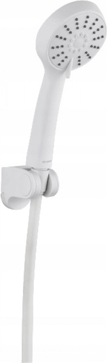 Douchekop set witte houder en slang 3 functies Cento