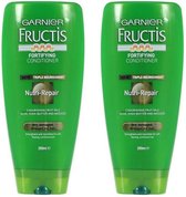 Garnier Fructis Conditioner Crèmespoeling Nutri-Repair - Voor uitgedroogd, dof en beschadigd haar - Intensief herstel + Intense glans - 6 x 200 ml