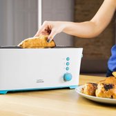 Cecotec Broodrooster - Toaster - Toaster Broodrooster - 7 Niveaus - 1000W - Wit/Blauw