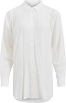 Vila VIZUGI L/S LONG SHIRT/SU/PB Dames Top Cloud Dancer  - Maat  36