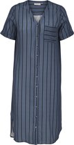 ONLY CARMAKOMA CARDENIZIA SS CALF SHIRT DRESS STRIPE Dames Jurk - Maat 48