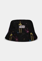 Disney Star Wars Bucket Hat / Vissershoed Kids Space Fight Zwart