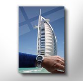 Patek philippe  x Burj al Arab - Dubai - Plexiglas Schilderij - Museum Kwaliteit - 60x90