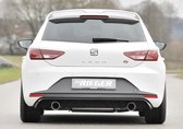 RIEGER - SEAT LEON FR 5F PRE FACELIFT -DIFFUSEUR PERFORMANCE DUAL TIP L + R - BLACK BRILLANT