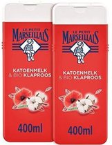Le Petit Marseillais - Douchegel - Met Katoenbloesem en Klaproos - Hydraterend en Voedend - 2 x 650 ml