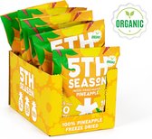 5th Season Gevriesdroogde Organic Pineapple Bites - doos met 6 zakjes