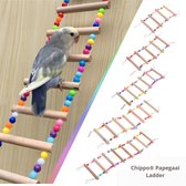 Chippo Papegaai Ladder - 10x31 cm - Klimmen - Vogels - Papegaai - Huisdieren - Speelgoed voor huisdieren - Vogel speelgoed - Wonen - Dieren - Decoratie