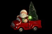 LuxuryLiving - Decoratieve figuren - DKD Home Decor - LED - Terra cotta - Kerstman - 11 x 7 x 11 cm