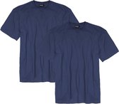 Adamo T-shirt ronde hals Marlon blauw 2-pack (Maat: 4XL)