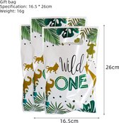 Akyol Uitdeelzakjes wild one | 10 stuks | Traktatie zakjes voor Uitdeelcadeautjes -uitdeelzakjes dieren - verjaardag uitdeelzakjes -uitdeelzakjes verjaardagsfeestje| Uitdeelzakjes