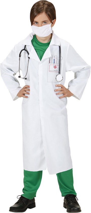 Dokter & Tandarts Kostuum | Dokter Kind Dr Surgeon Kostuum | Maat 140 | Carnaval kostuum | Verkleedkleding