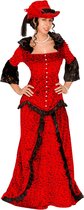 Widmann - Wilde Westen Kostuum - Saloonlady Western Lady Kostuum Vrouw - rood - Medium - Carnavalskleding - Verkleedkleding