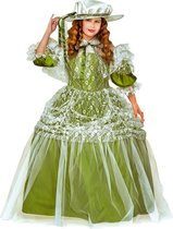 Widmann - Middeleeuwen & Renaissance Kostuum - Mini Milady - Meisje - Groen - Maat 158 - Carnavalskleding - Verkleedkleding