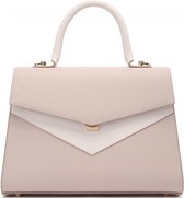 Handtas LANCASTER Paris  City Max - leer - Stone beige/Ecru