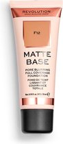 Makeup Revolution Matte Base Pore Blurring Full Coverage Foundation - F12
