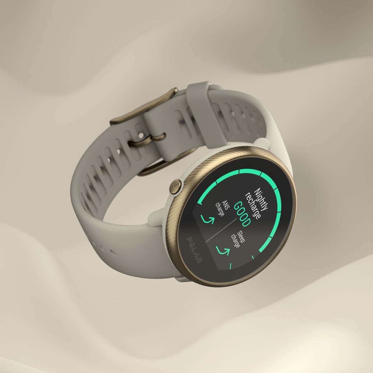 Afbeelding 2 van Polar Ignite 2 Smartwatch Sportwatch Activity Tracker Champagne/Gold S-L