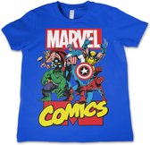 MARVEL COMICS - T-Shirt KIDS Comics Heroes - Blue (12 Years)