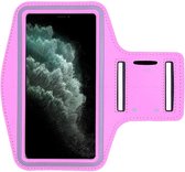 iPhone 11 Pro Max sportband - Hardloopband - Sportband telefoon - Roze - Able & Borret