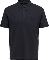 ONLY & SONS ONSALF REG POCKET WAFFLE POLO  Heren Poloshirt - Maat XXL