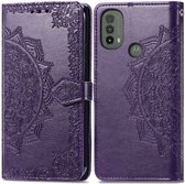 iMoshion Mandala Booktype Motorola Moto E30 / E40 hoesje - Paars