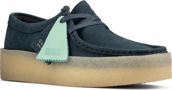Clarks - Dames schoenen - Wallabee Cup - D - blauw - maat 3 | bol.com