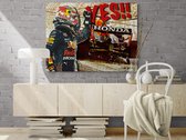 Max, tweevoudig wereldkampioen Formule 1 schilderij “Victory” 100 x 75 cm incl. ophangsetje