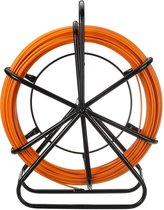 Glasvezelkabel - Oranje - 4,5 mm x 70 m - Vistape Glasvezelkabel - Loopstang - Duct Rodder - Vistapetrekker - Voor vloerdoorvoer Telecommuur