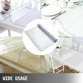 45 x 100 inch multi-size tafelkleed beschermer tafelkleed/mat pvc zacht waterdicht helder waterbestendig gemakkelijk schoon te maken voor thuisgebruik op tafel