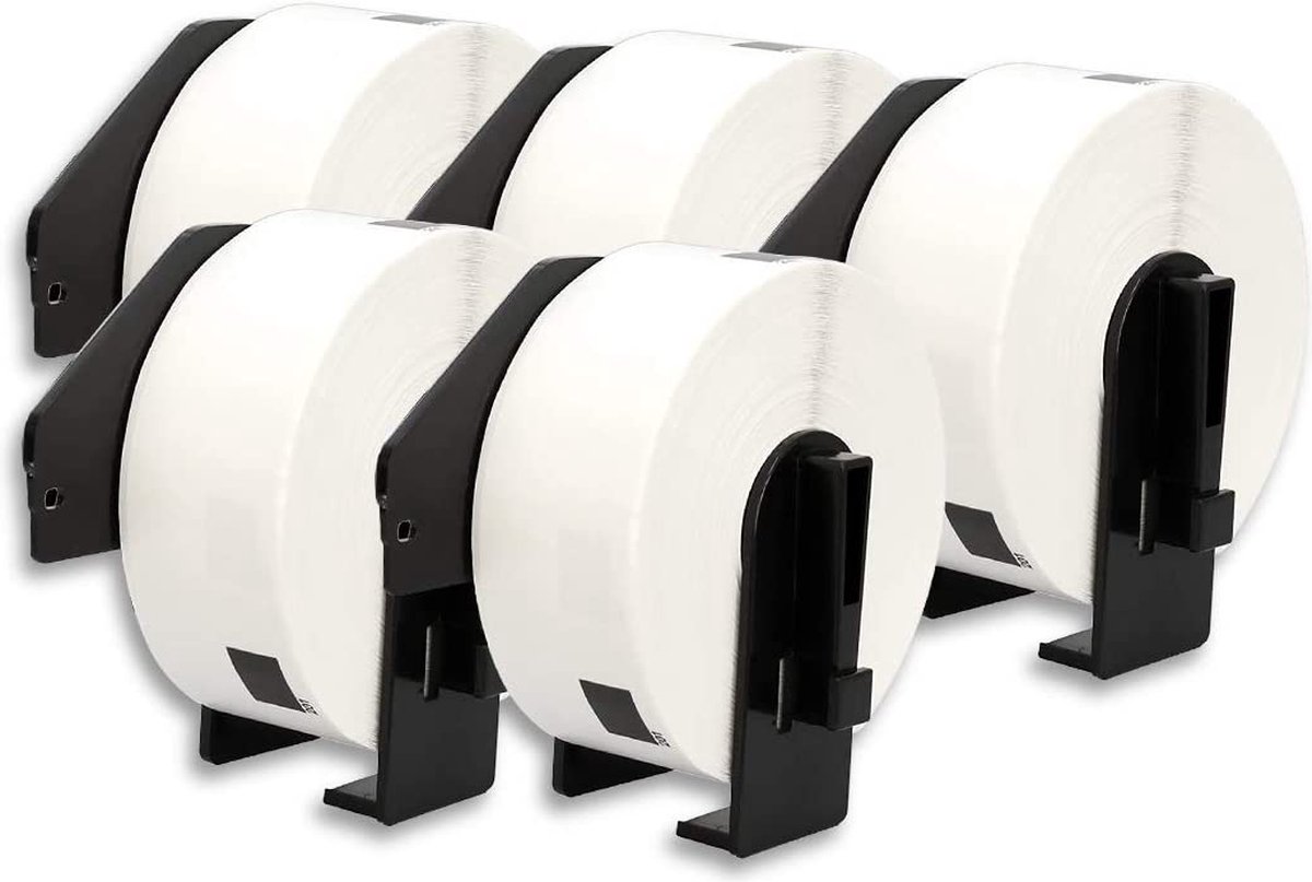 Brother DK-11201 - Labels Wit 5-pack - Huismerk Compatible - Geschikt voor Brother P-Touch QL1050 Brother P-Touch QL1050A1 Brother P-Touch QL1050N Brother P-Touch QL1050NA1 Brother P-Touch QL1060 Brother P-Touch QL1060N Brother P-Touch QL500