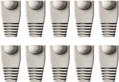 Kebidu® RJ45 Tule 6mm kabeldiameter - Grijs  - 10 stuks