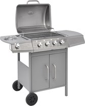 Everest Gasbarbecue 4+1 kookzone zilver