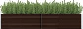 Everest Plantenbak verhoogd 240x80x45 cm gegalvaniseerd staal bruin