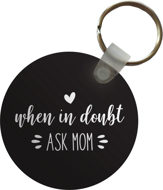 LParkin LPakin Mom Keyring - Home is where Mum is - Heart Keyring - Mum gifts - mum quote - lovely mum
