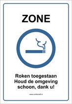 Bordje - Zone, Roken toegestaan