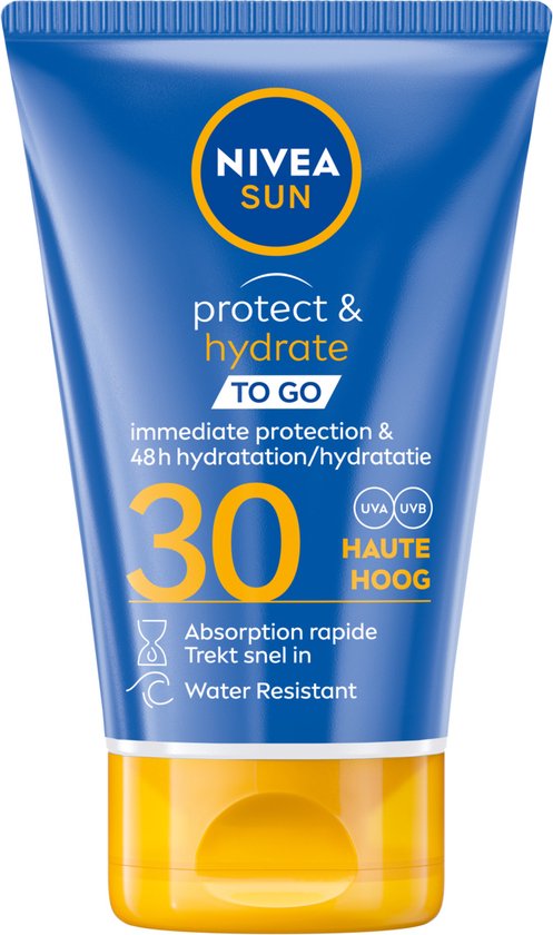 NIVEA Sun Protect & Hydrate Pocket Size Zonnemelk - SPF 30 - Waterbestendig  - Trekt... | bol