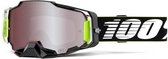 100% Armega crossbril cross bmx bril goggle | RACR| Zwart/Fluo Geel