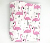 Swaddle XL Hydrofiel doek omslagdoek 120x120 cm - katoen - Flamingo
