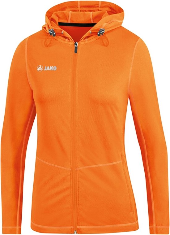 Jako - Hooded Jacket Run 2.0 Woman - Jas met kap Run 2.0 - 34 - Oranje