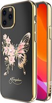 Kingxbar Butterfly Backcover Iphone 12 Pro Max 6.7'' Goud Buttip67g