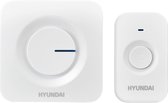 Hyundai Electronics – Moderne draadloze deurbel met 1 ontvanger – Op batterijen – Wit