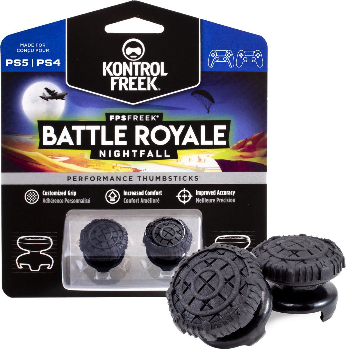 Kontrol Freek FPS Freek Battle Royale Nightfall Thumbsticks - PS5/PS4