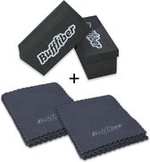 Bufffiber -  2x10 Pack Suede doekjes & 2-Pack Applicator block - Glascoating Applicator - Auto Keramische coating blok - Coating doek