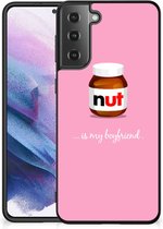 Telefoonhoesje Geschikt voor Samsung Galaxy S21 Plus Leuk Hoesje met Zwarte rand Nut Boyfriend