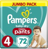 Pampers Baby Dry Pants Maat 4 - 72 Luierbroekjes