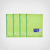 Kokuyo Campus - Schrift A - Groen - Zachte kaft - B5 - set 4 stuks